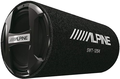 Alpine SWT-12S4 1000w 12" Subwoofer en tubo de graves 4-Ohm Sub