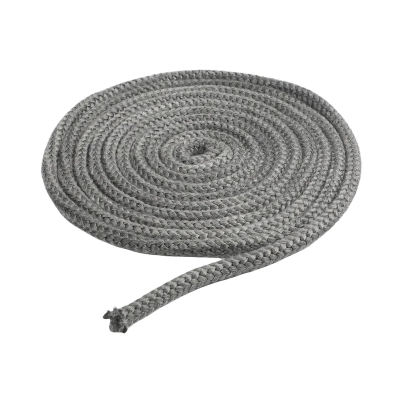 Guarnizione Porta Corda sigillante in fibra di vetro | For porta stufa a legna nera diametro 10 mm(10mmx4m)