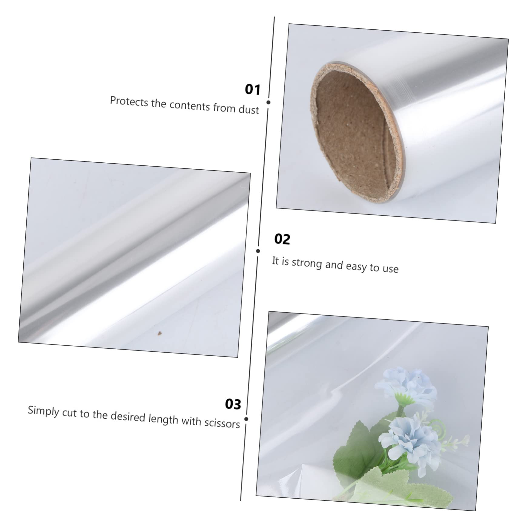 Cellophane Bopp per Rotolo Confezioni 1 Trasparente Regalo