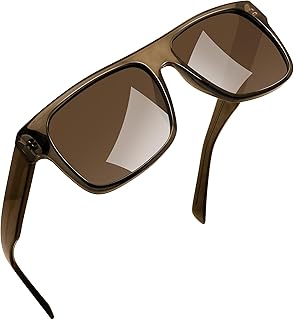 Joopin Stylish Flat Top Sunglasses for Men Women, Premium Acetate Sun Glasses Polarised UV Protection