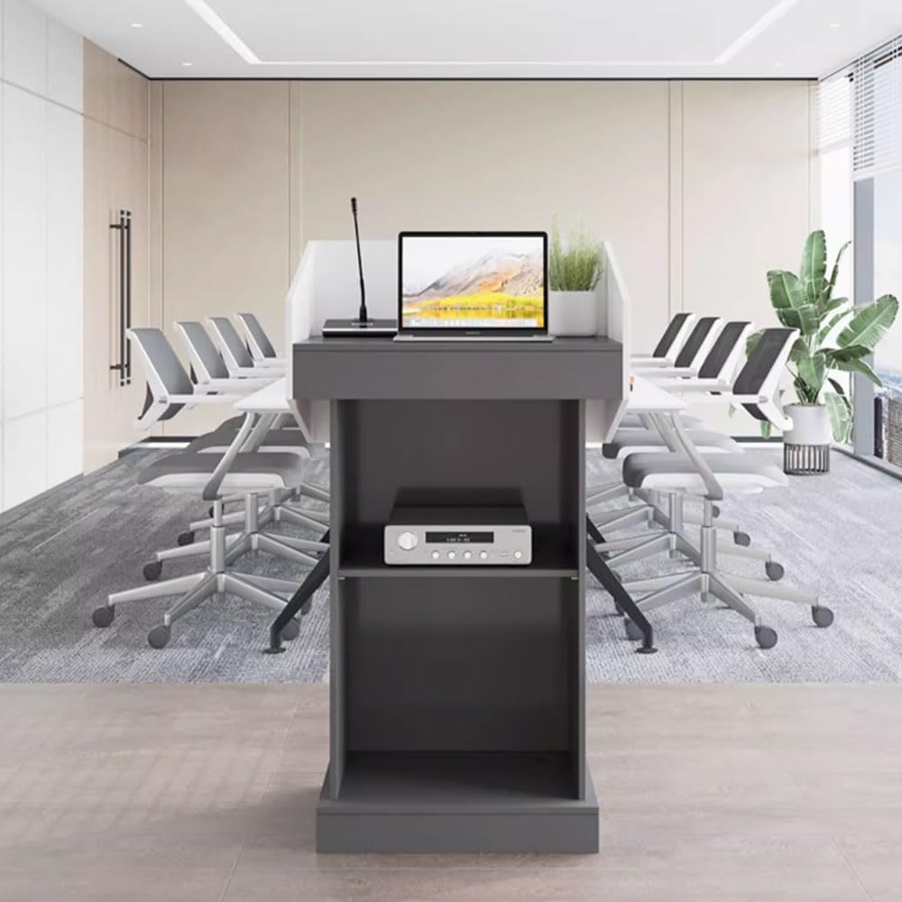 Moderno legno podio StanConference Leggio con Aperto Sto Recept Desk per Hote& Eventi Professal Sp Podium per Presentats