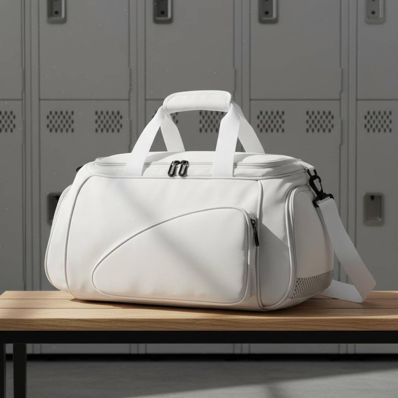 Borsa Sportiva Borsa Palestra Borsone Palestra Zaino a Tracolla Capacità 19L Scomparto Scarpe Gestione Indumenti Bagnati Materiale Resistente Oxford, Black