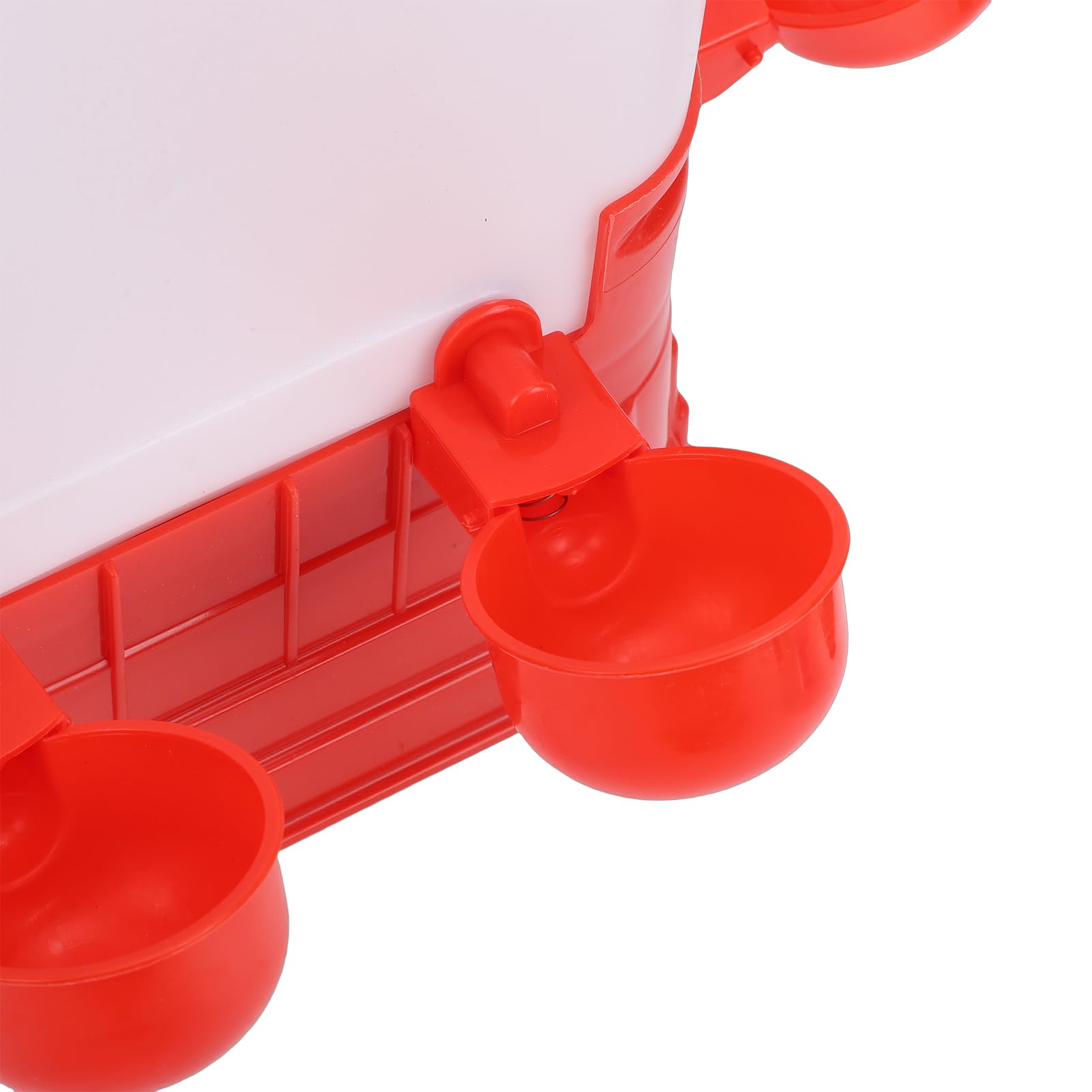 HEEPDD Abbeveratoio Automatico per Pollame, capacità 10 Litri, 8 Ciotole, Senza Rifiuti, per Pollaio da Cortile, Plastica Facile da Pulire per Piccoli Allevamenti