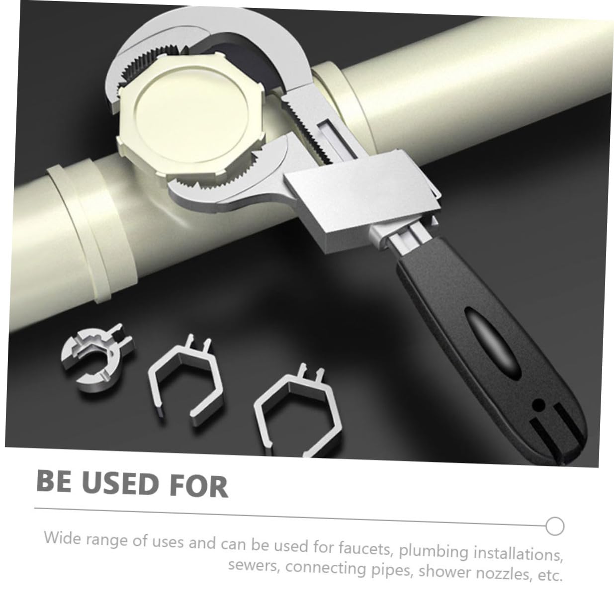 Llave de Plomería Ajustable para Baño y Cocina, Espacios Reducidos