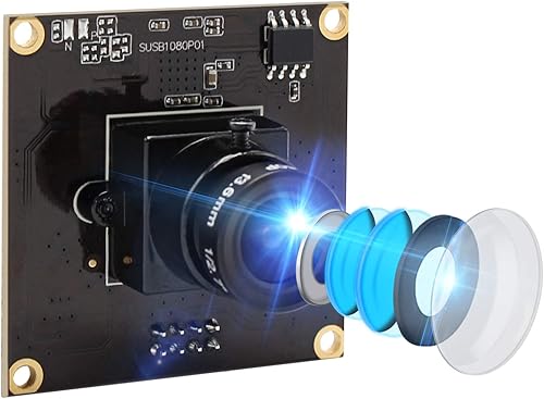 Módulo de cámara USB de 2MP 1080p Webcam USB 3.0 Cámara web con sensor Sony IMX291 Cámara industrial compatible OTG, 0.01LUX baja iluminación para