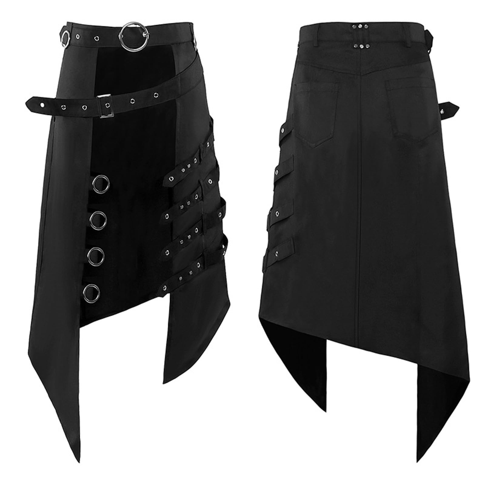 Pantalon de jogging pour homme - Tendance - Rock Punk Ashes - Gothique - Asymétrique - Punk