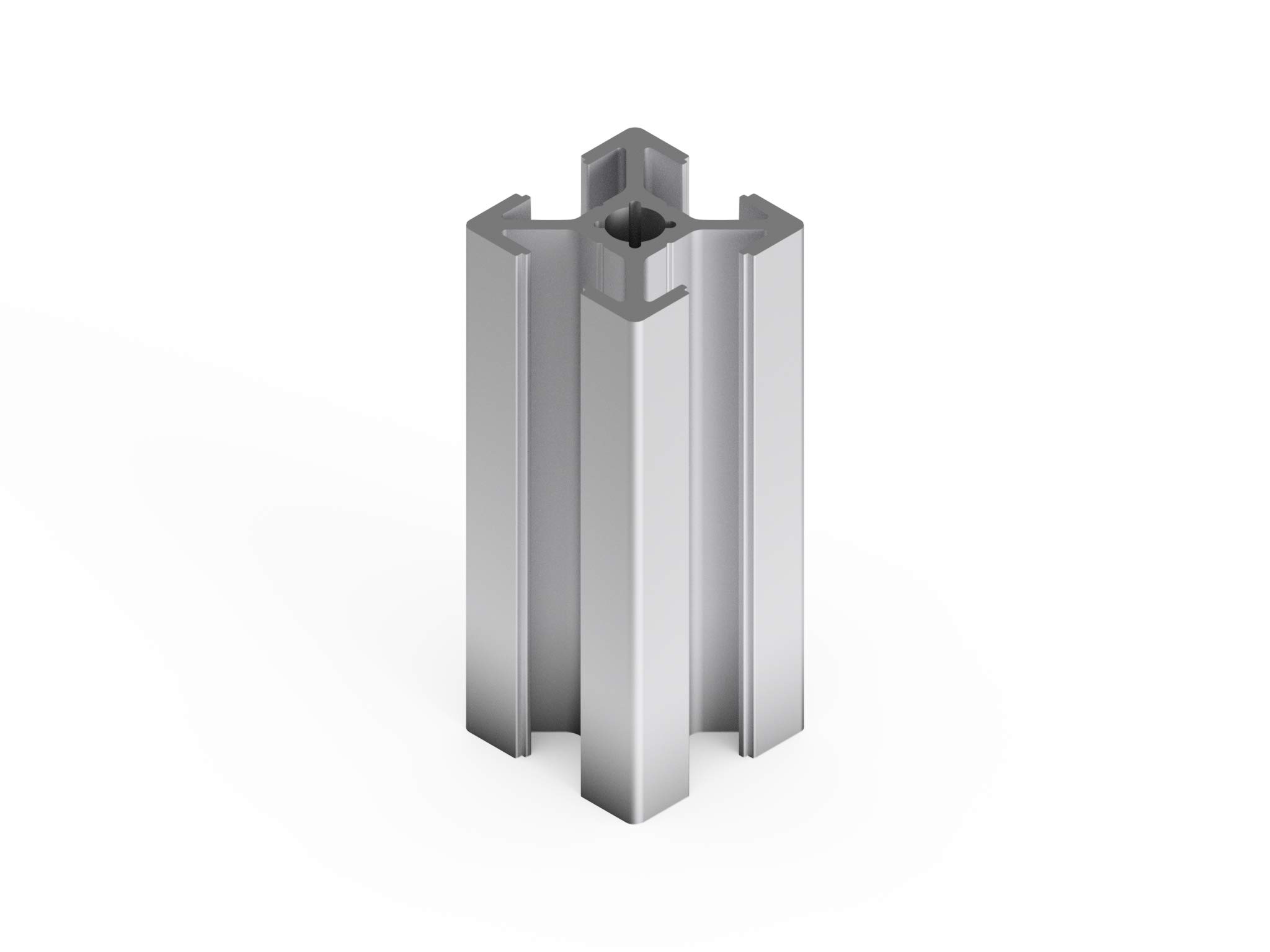 Aluprofil 20x20 Typ B Nut6,12x2m=24m Aluminium- Konstruktion- Montage- System- 2020 Alu Schiene Stecksystem Vierkant Profil B-Typ Nut 6 Eloxiert