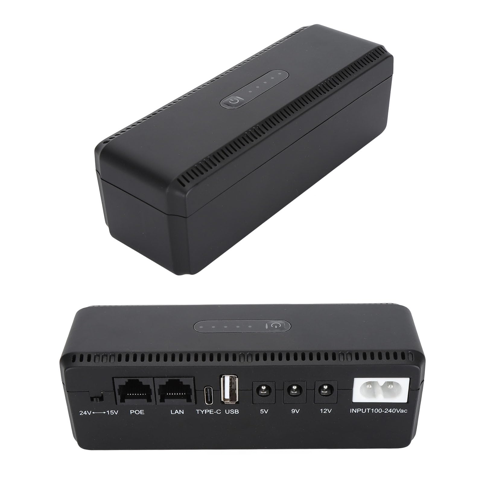 DC UPS, Alimentation par Batterie de Secours 100-240 V Portable pour Téléphone (Prise UE)