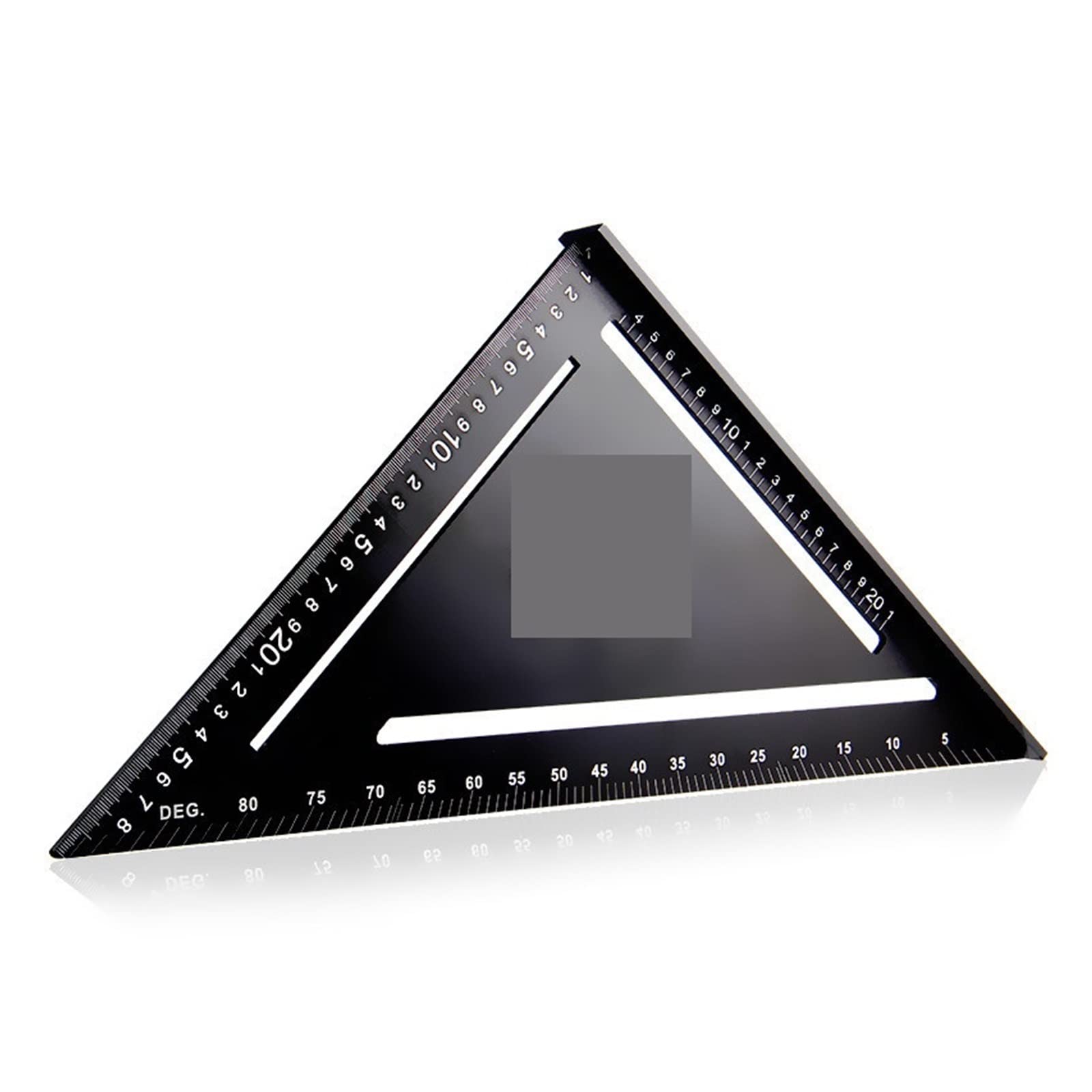 90 Degree Triangular Ruler 300mm Thicken Aluminum Alloy Metric Protractor Square Woodworking Gauge Tools Wide Base