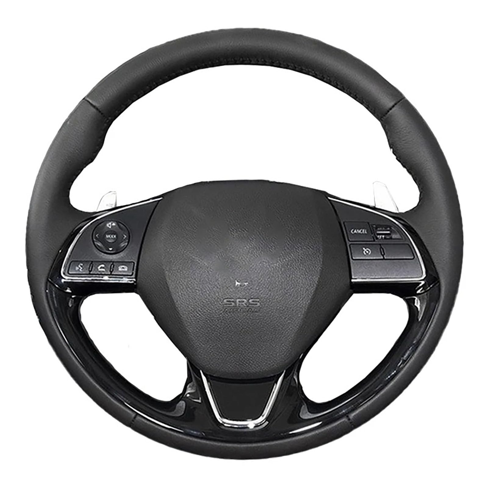 Dla Mitsubishi Outlander ASX Mirage 2016-2019 Eclipse (Cross), spersonalizowany pokrowiec na kierownicę samochodową, skórzany oplot kierownicy