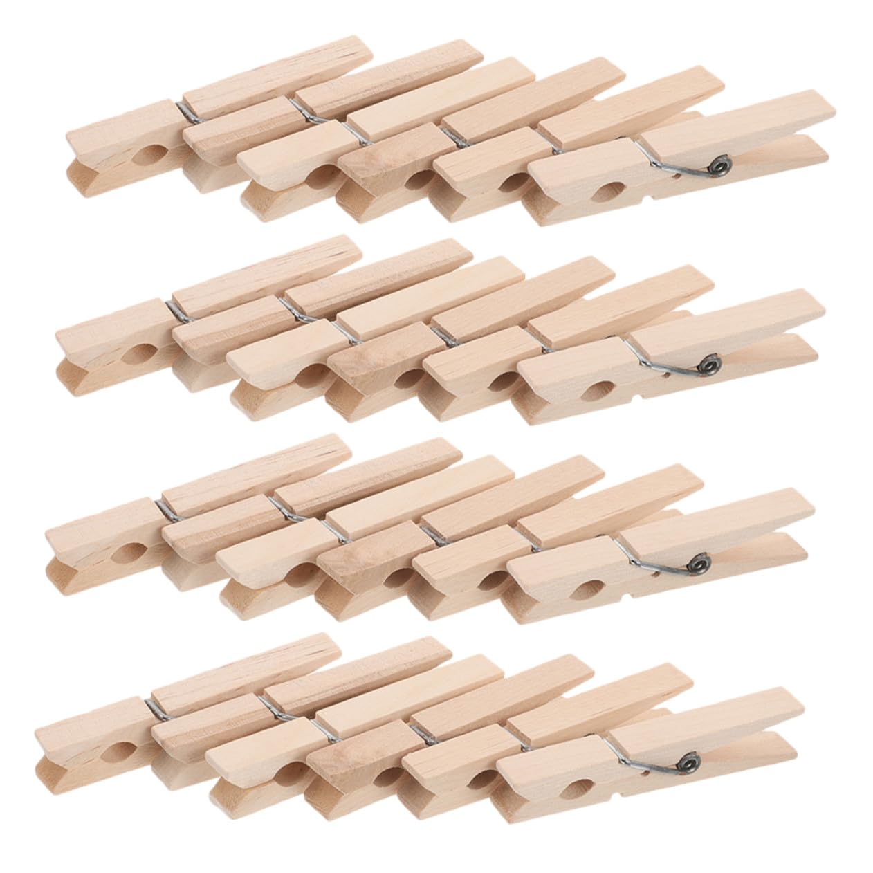 Pinzas de Madera Ropa Multiusos 150 Unidades Tamaño 72X10 CM Resistentes al Viento para Secar Calcetines y Prendas Delicadas Portátiles para Uso Interior y Exterior
