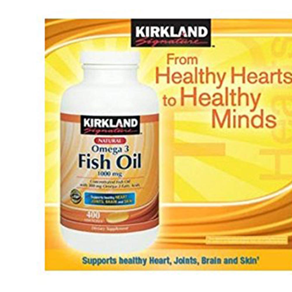 Kirkland Signature Omega3 Fish Oil Concentrate 1000 Mg