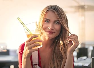 Dakoufish 11 Inch Reusable Tritan Plastic Straws,Replacement Glitter Sparkle Drinking Straws for 24 oz-40 oz Mason Jars/Tumblers,Set of 12 with Cleaning Brush(12color,11inch)