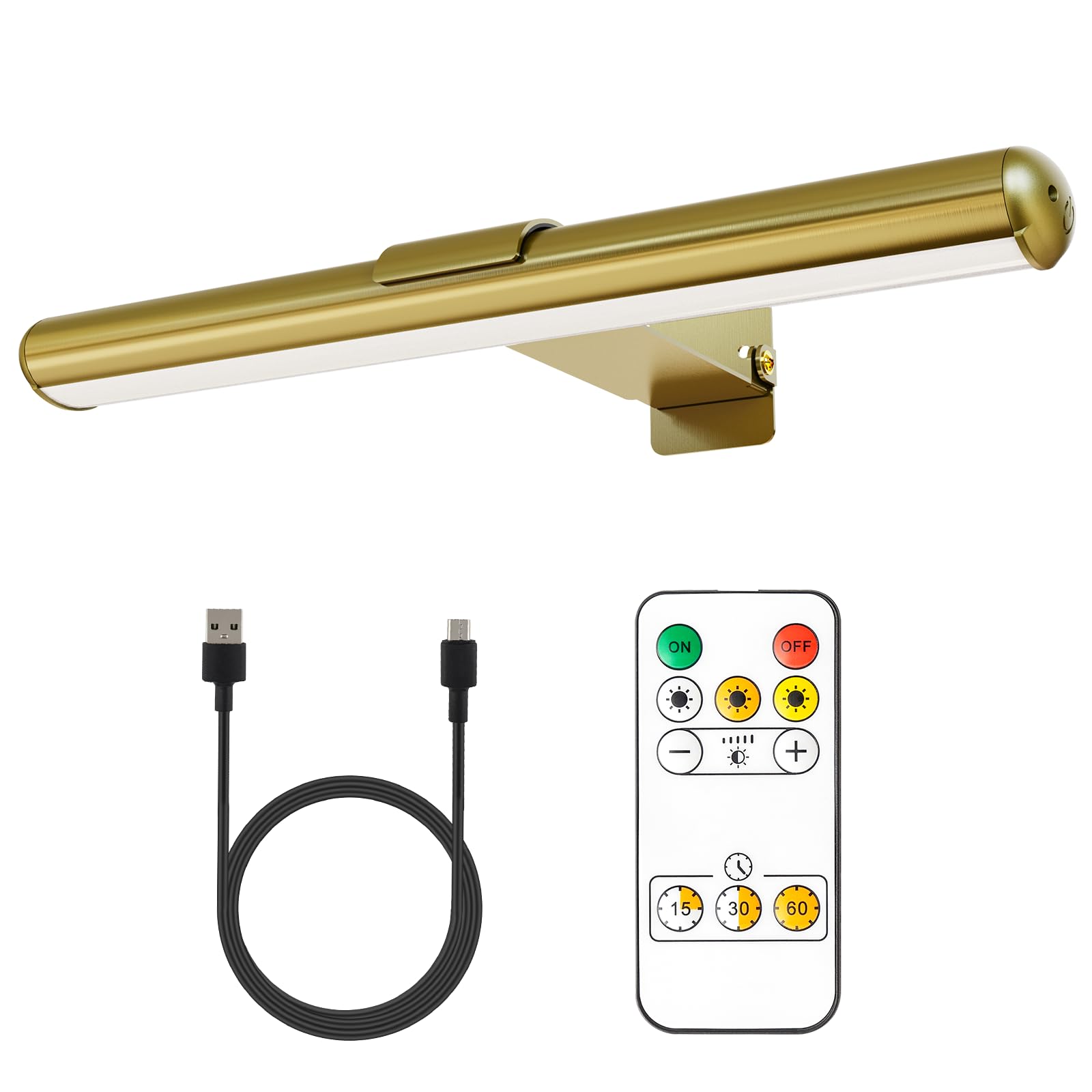 LED Picture Light, Battery Powered Painting Picture Lights, with timers and dimming Metal Remote Display Art Lamps, for Portrait, Wall Painting, Framework, Darts