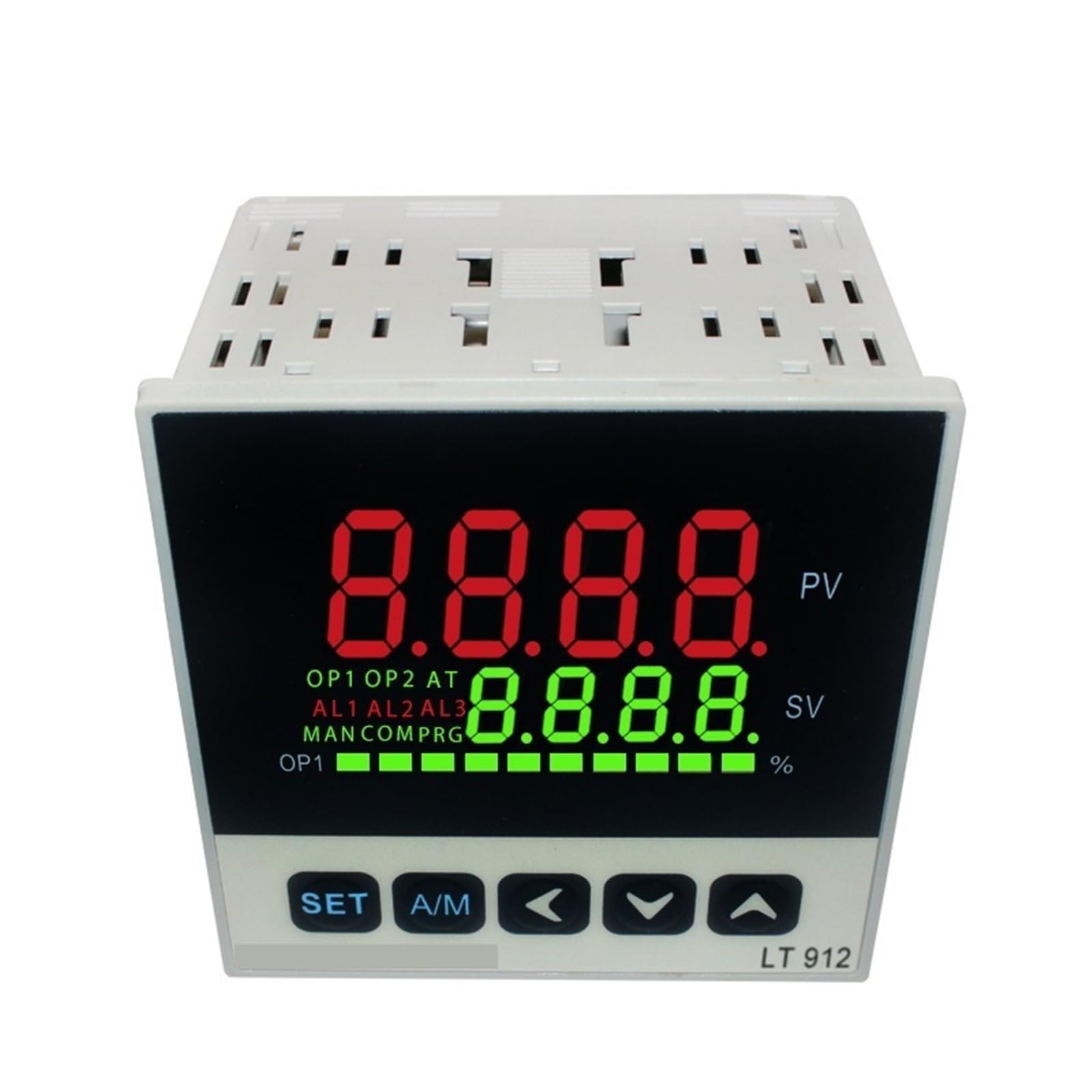 Controlador de Temperatura PID, Entrada TC/RTD, 4-20MA, 0-10V, Salida de relé SSR, regulador PID, termómetro Digital LED 96 * 96 LT912(0-10V out 2Alarms)