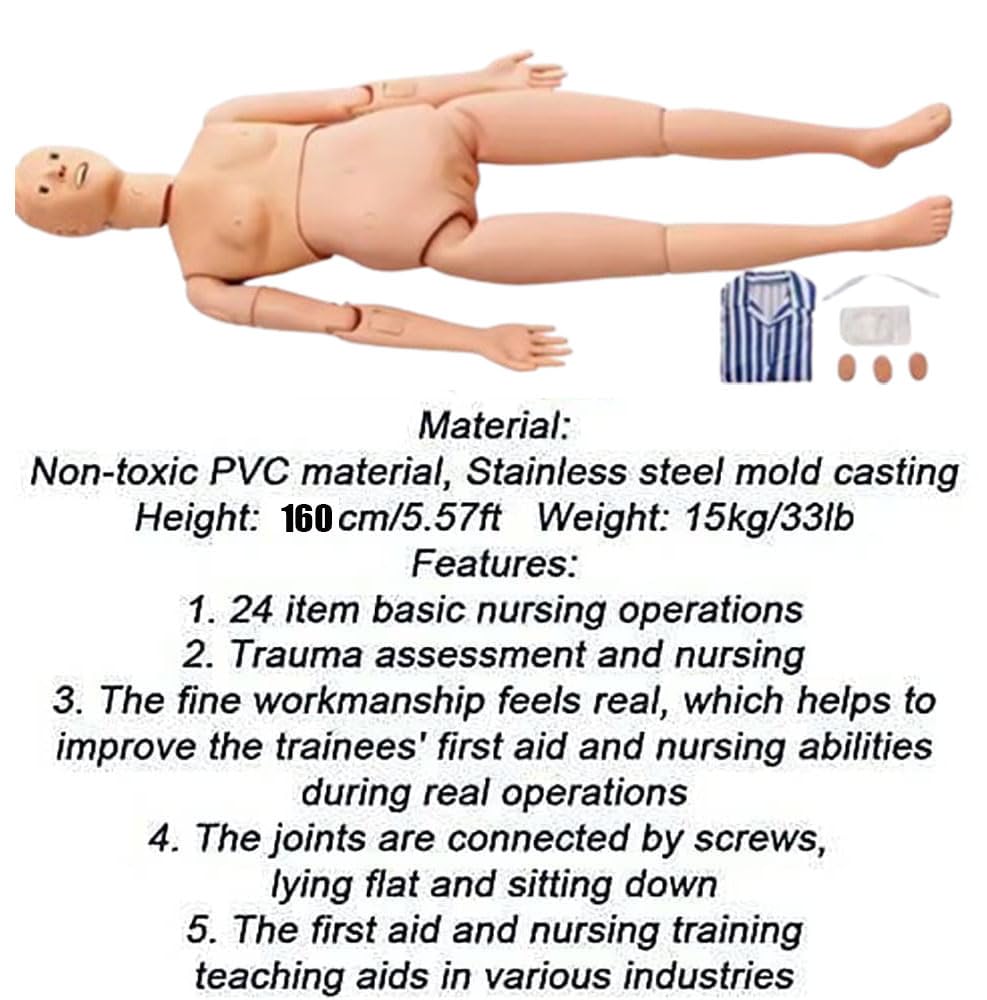 Manekin Do Pielęgniarstwa, Mężczyzna I Kobieta, Anatomiczny Model Człowieka, Cewnikowanie Medyczne, Resuscytacja Krążeniowo-Oddechowa, Dla Mężczyzn I Kobiet, Naturalnej Wielkości, Żeński