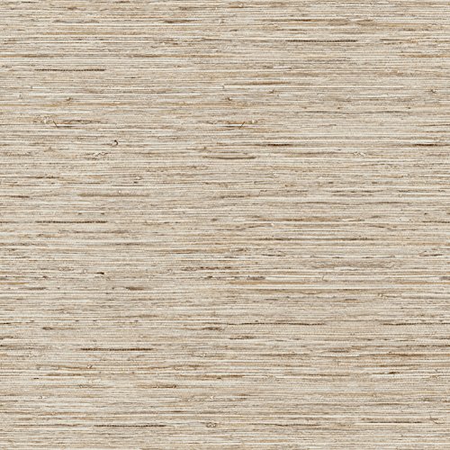 RoomMates - RMK9031WP Grasscloth Peel and Stick Wallpaper,Tan
