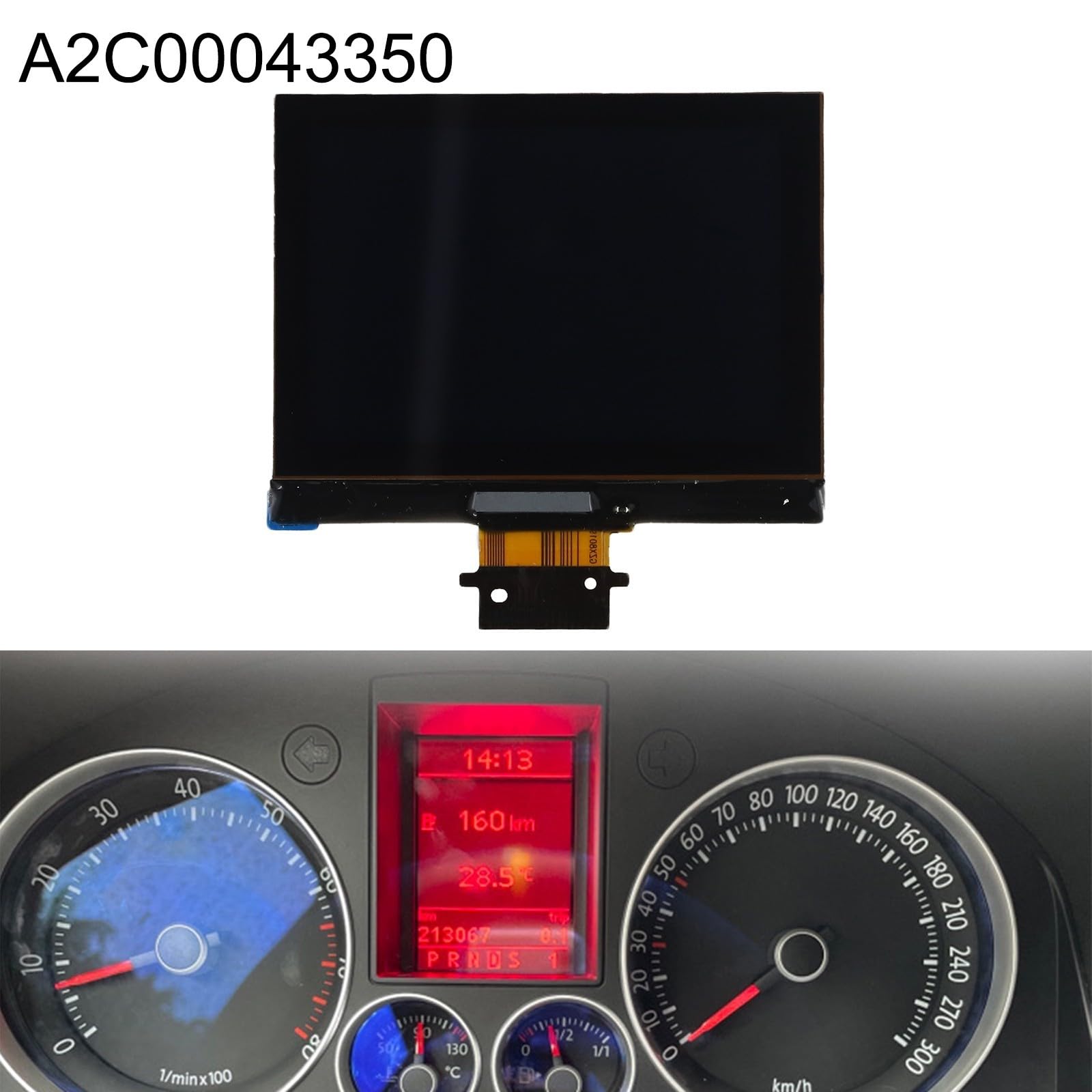 Reemplazo del panel de instrumentos LCD, Pantalla LCD del panel de instrumentos, Panel de instrumentos de repuesto, Para reemplazo OEM A2C00043350
