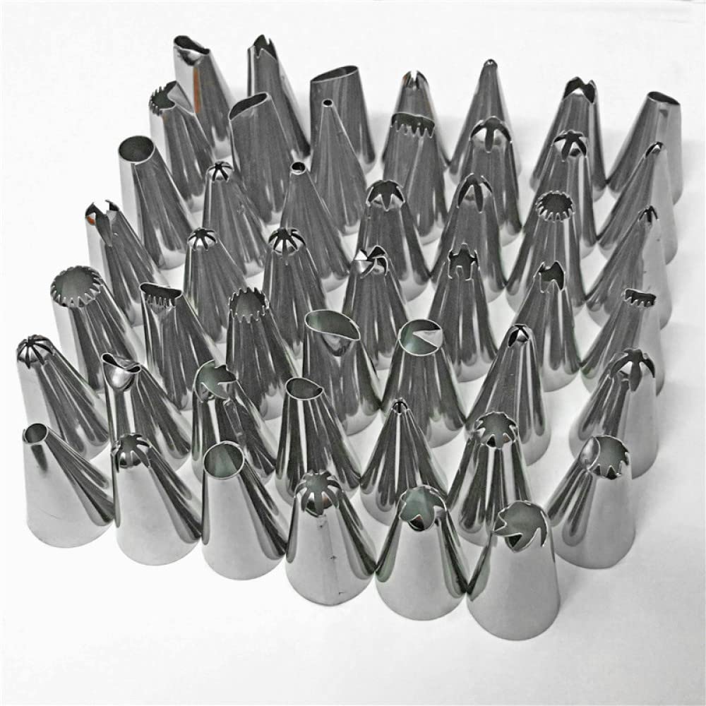 Kuchen 24/48 Edelstahl Düse Tipps DIY Kuchen Dekorieren Werkzeug Icing Piping Creme Spritzbeutel Düse Bäckerei Dekorieren(26pcs Set Green)