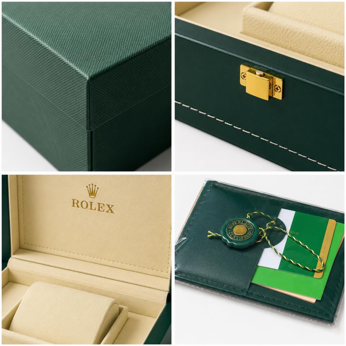 Portarrelojes de Madera Caja de Reloj Compacta con Cojín Interior con Interior Acolchado Bolsa de Transporte Incluida para Rolex Cosmograph Daytona