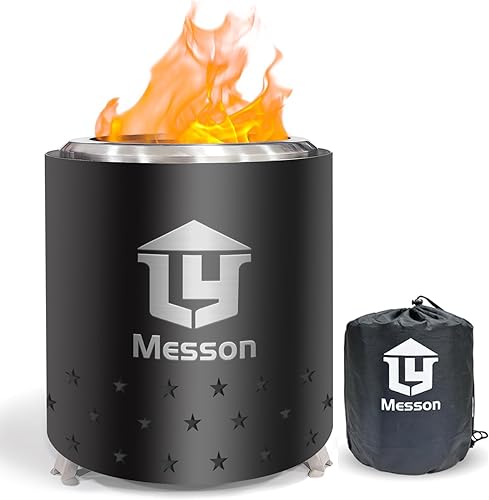 Hoguera de mesa de 7.8 x 5.5 pulgadas con soporte, mini estufa de hoguera de acero inoxidable con bajo humo, estufa portátil para campamento en