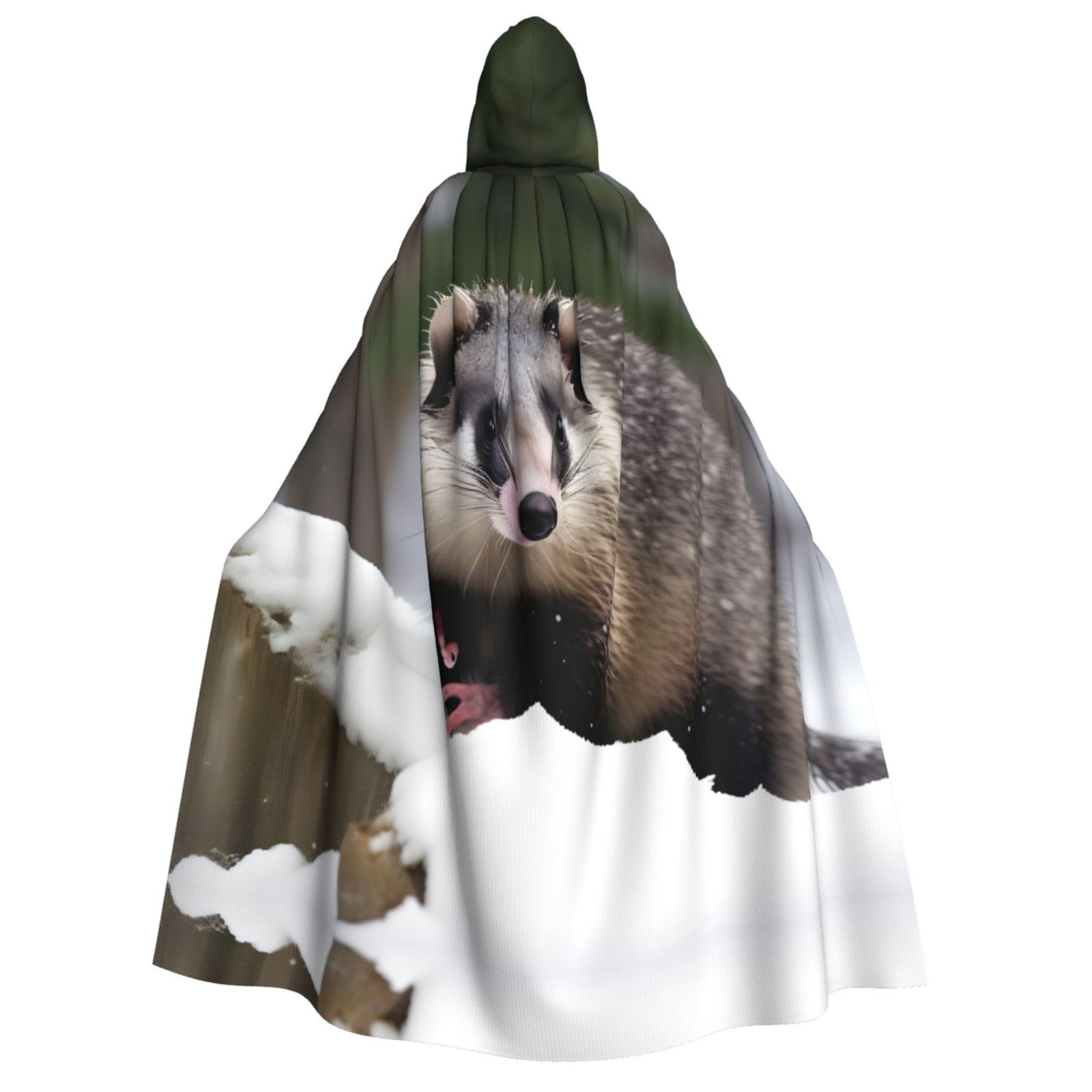Cape à capuche déguisement magicien vampire chevalier adulte - 8