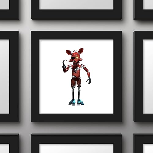 Miniatura 3 de Trends International Gallery Pops Five Nights at Freddy's - Arte de pared Foxy, versión enmarcada en negro, 12 x 12 pulgadas