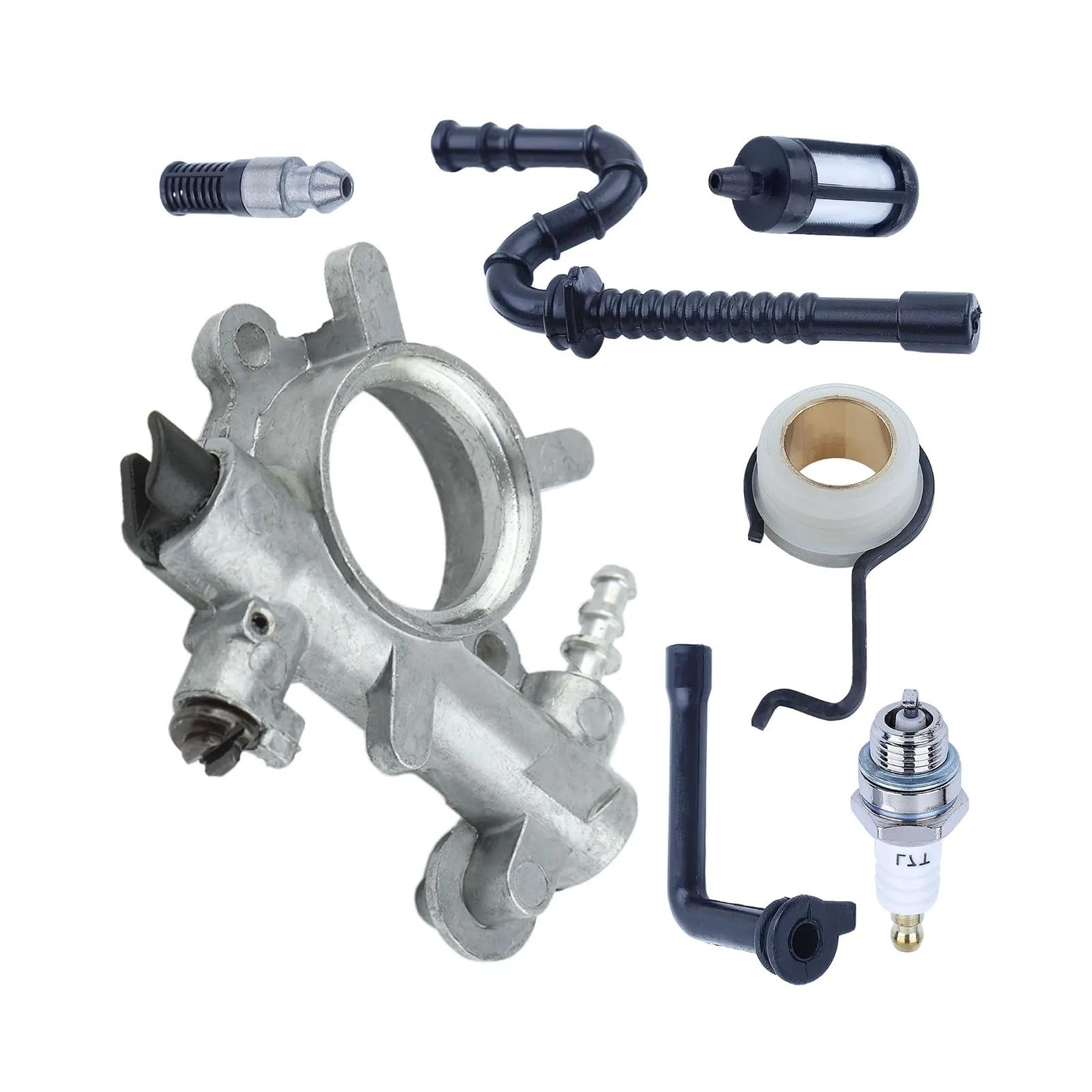 Kit de filtro de combustible for bomba de aceite de motosierra con engranaje helicoidal, compatible con 034 036 MS360 1125 640 3201