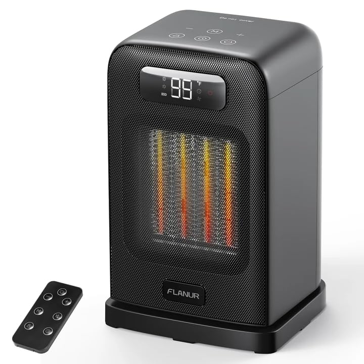 FLANUR Space Heaters for Indoor Use, 1500W Small...
