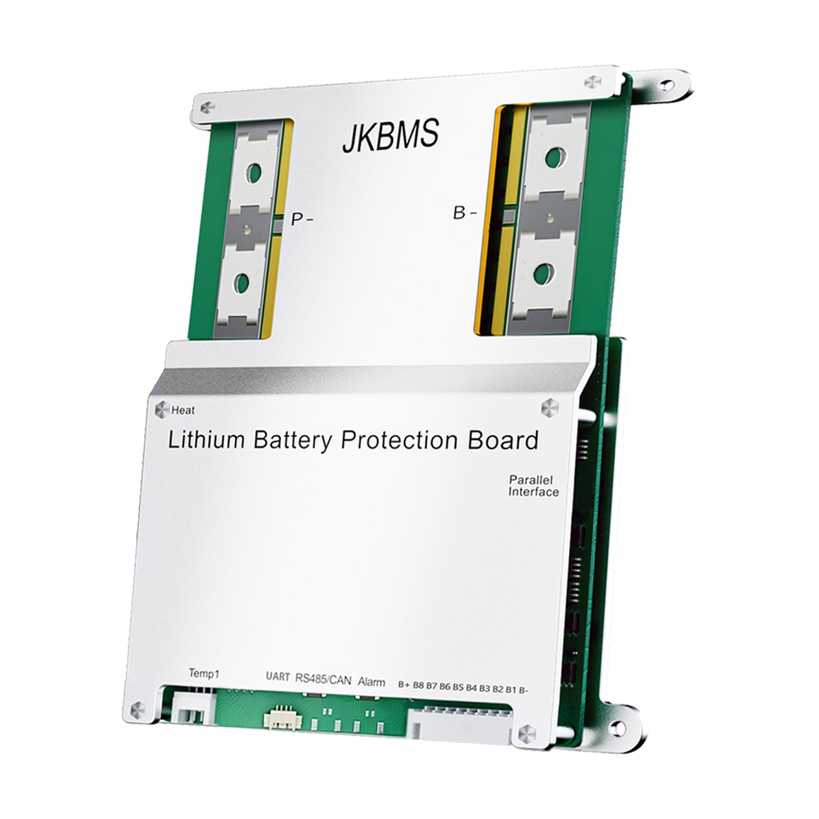 JKBMS Smart BMS 3S-8S 12V-24V 200A 2A Active Balance BMS con Bluetooth integrato e RS485, Scheda di Protezione per Batterie Li-Ion, LiFePO4 e LTO (JK-B2A8S20P)