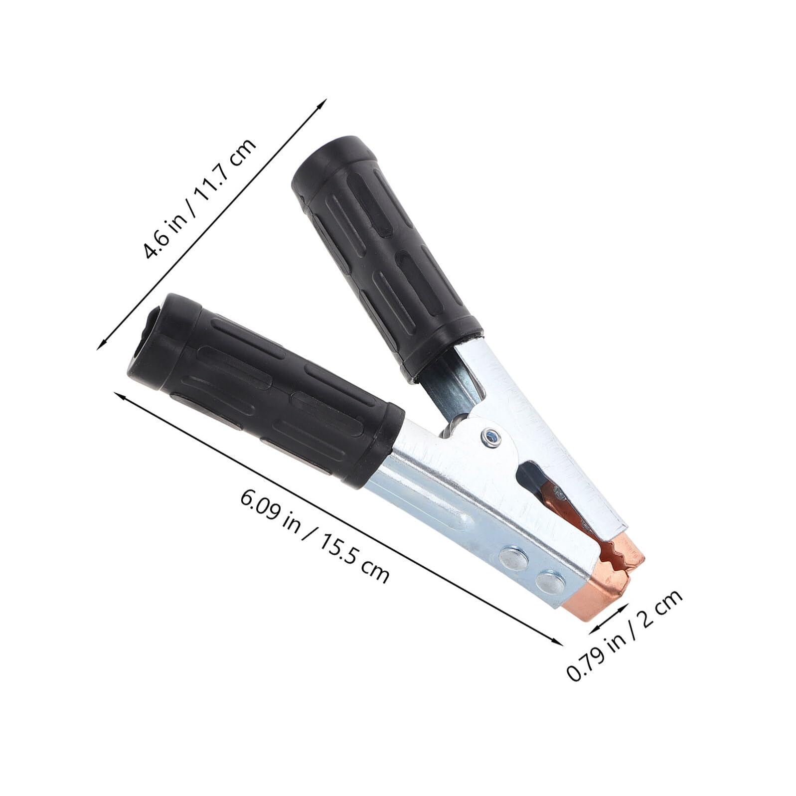 6pezzi Morsetti Batteria Isolati per Cavi Elettrici Morsetti per Batterie Auto Clip Coccodrillo per Alimentazione e Ricarica