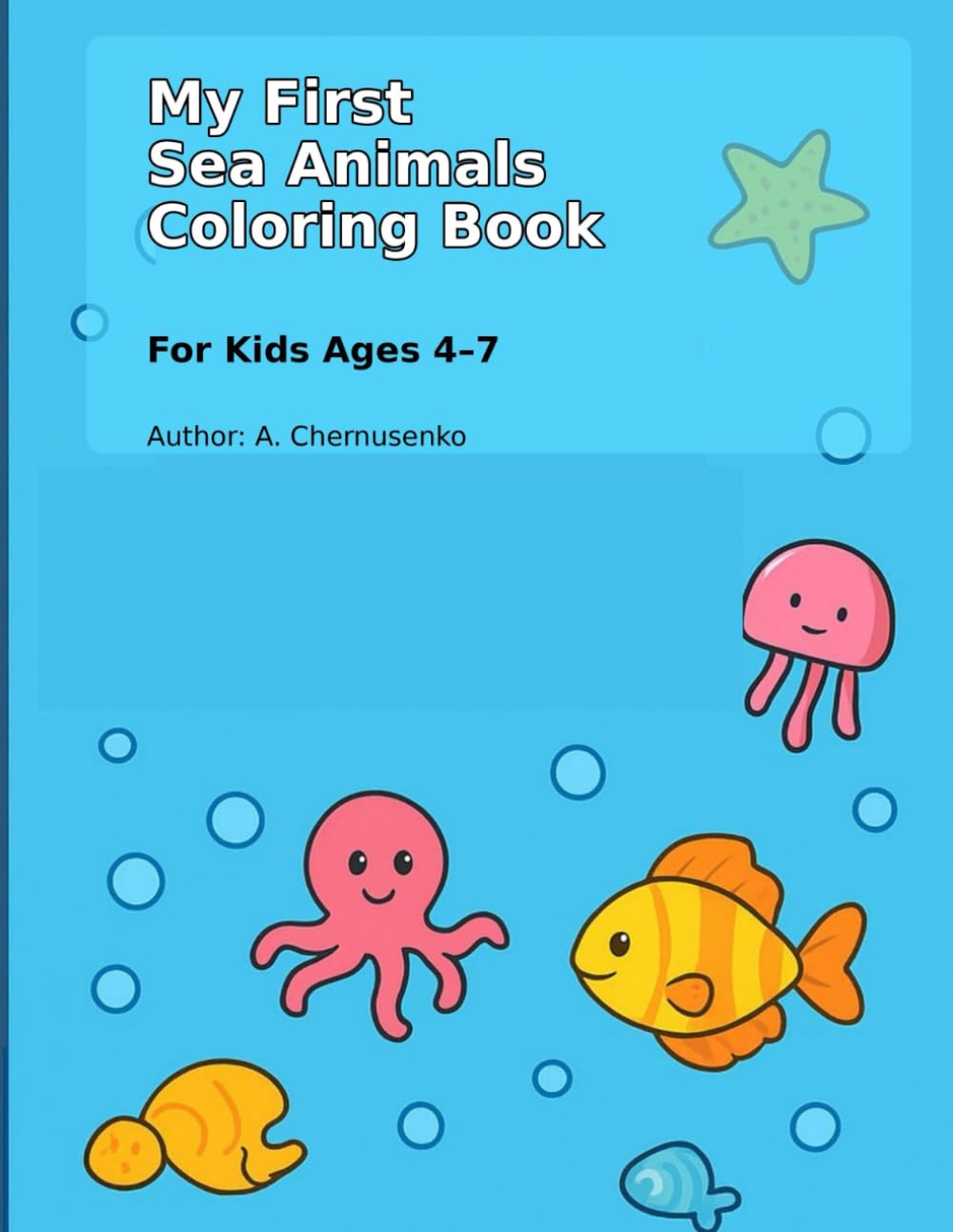 My First Sea Animals Coloring Book