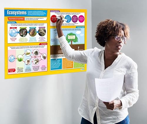 Miniatura 2 de Daydream Education Póster de geografía de ecosistemas  Papel brillante  FORMATO GRANDE 33 x 23.5 pulgadas  Decoración de aula de geografía  Tablas