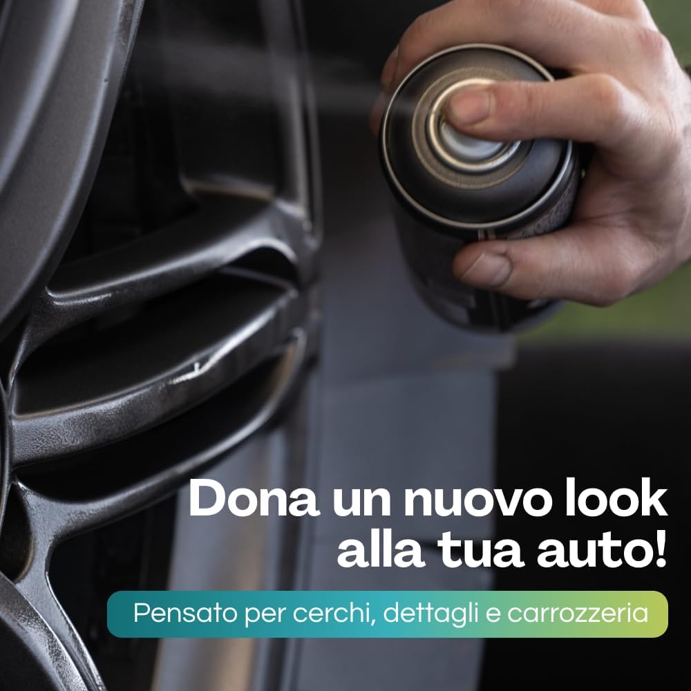 Palucart Pellicola Spray Removibile Nero Opaco 6 bombolette da 400 ml Black Matt Pellicola Spray