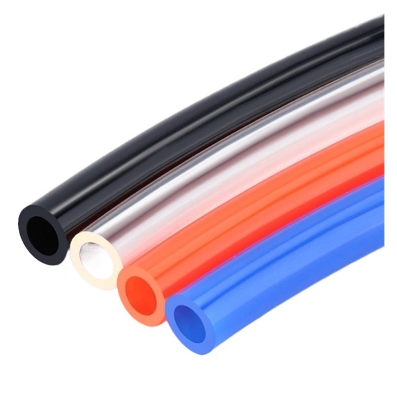 Tubi flessibili per sistemi pneumatici Tubo fless 1/5/10Meter PU Gas Air Hose Tubing Compressor Transparent Blue Red Black Polyurethane 4/6/8/10/12/14/16mm Pneumatic Pipe Tube(L,5 METER_12X8MM)