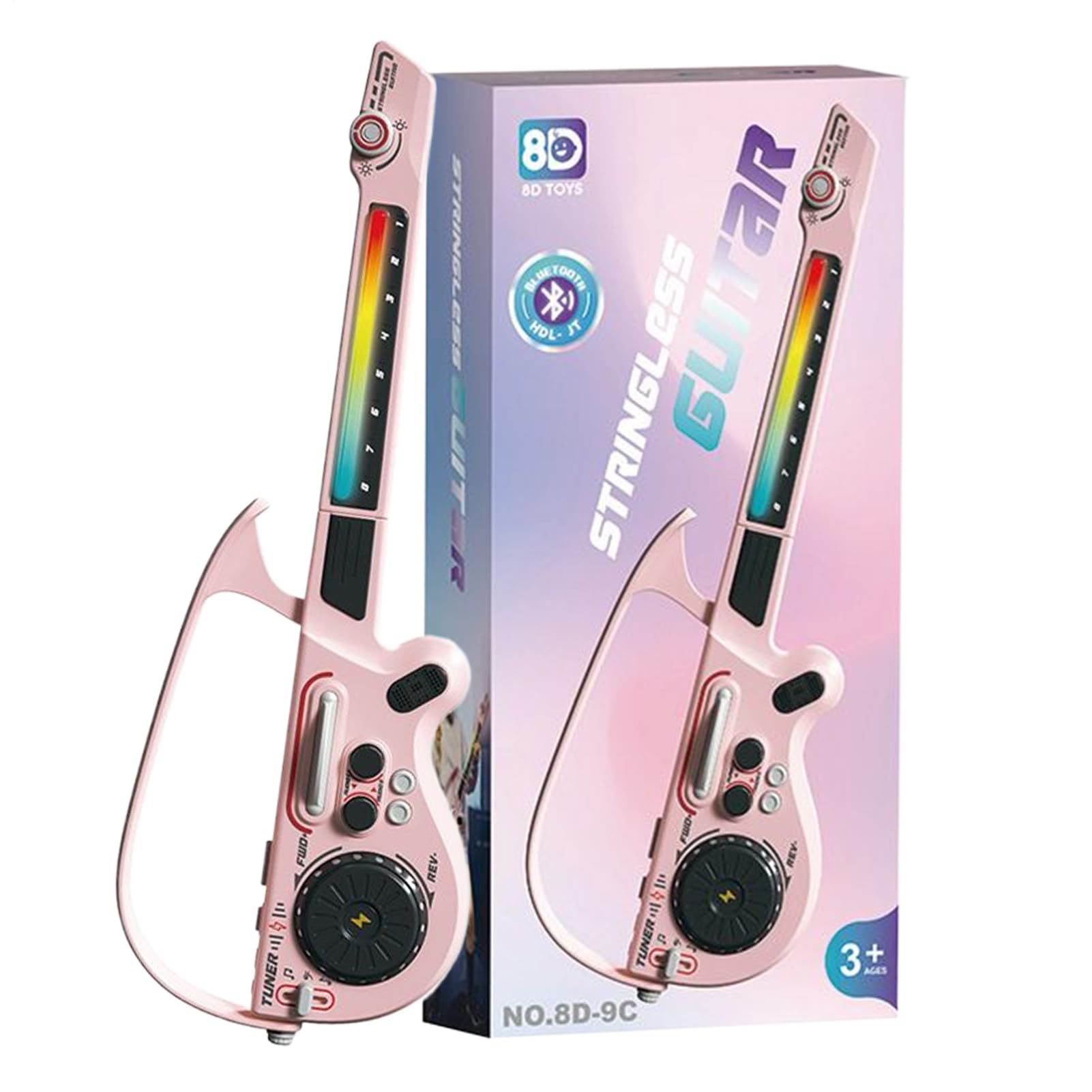 Chitarra Elettrica per Principianti Strumento Musicale Wireless Giocattoli | Giocattoli Per Musica Basso Realistici per Ragazzi Bambini a Casa in Viaggio a Scuola per Compleanno Natale