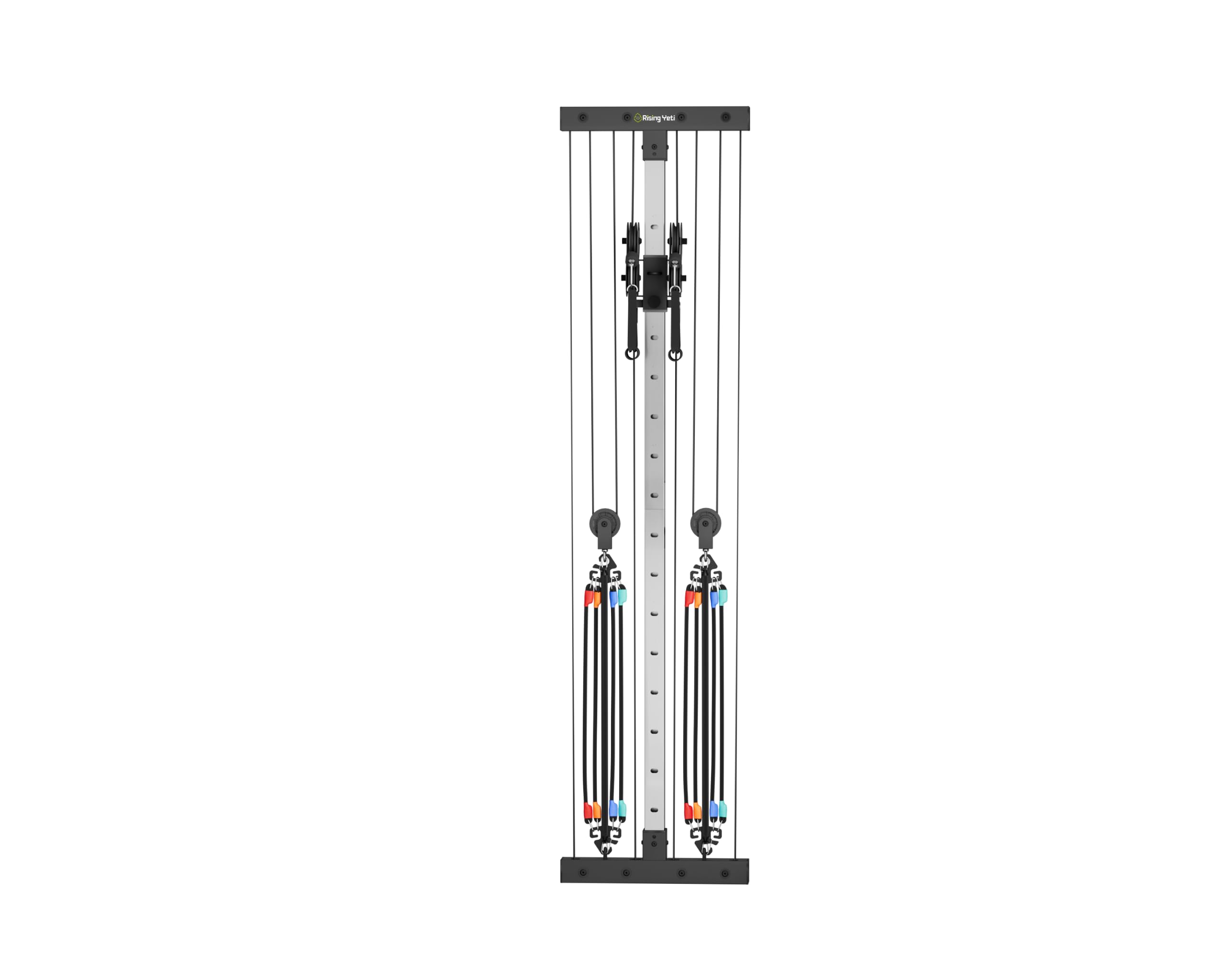 Wall Mounted Dual Adjustable Cable Pulley System, Functional Trainer, Home Gym Strength Training Equipment-image-34