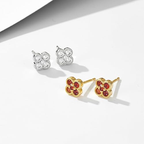 Vista 101 de OUXi Aretes de plata de ley 925 para mujer, hipoalergénicos con orejas sensibles