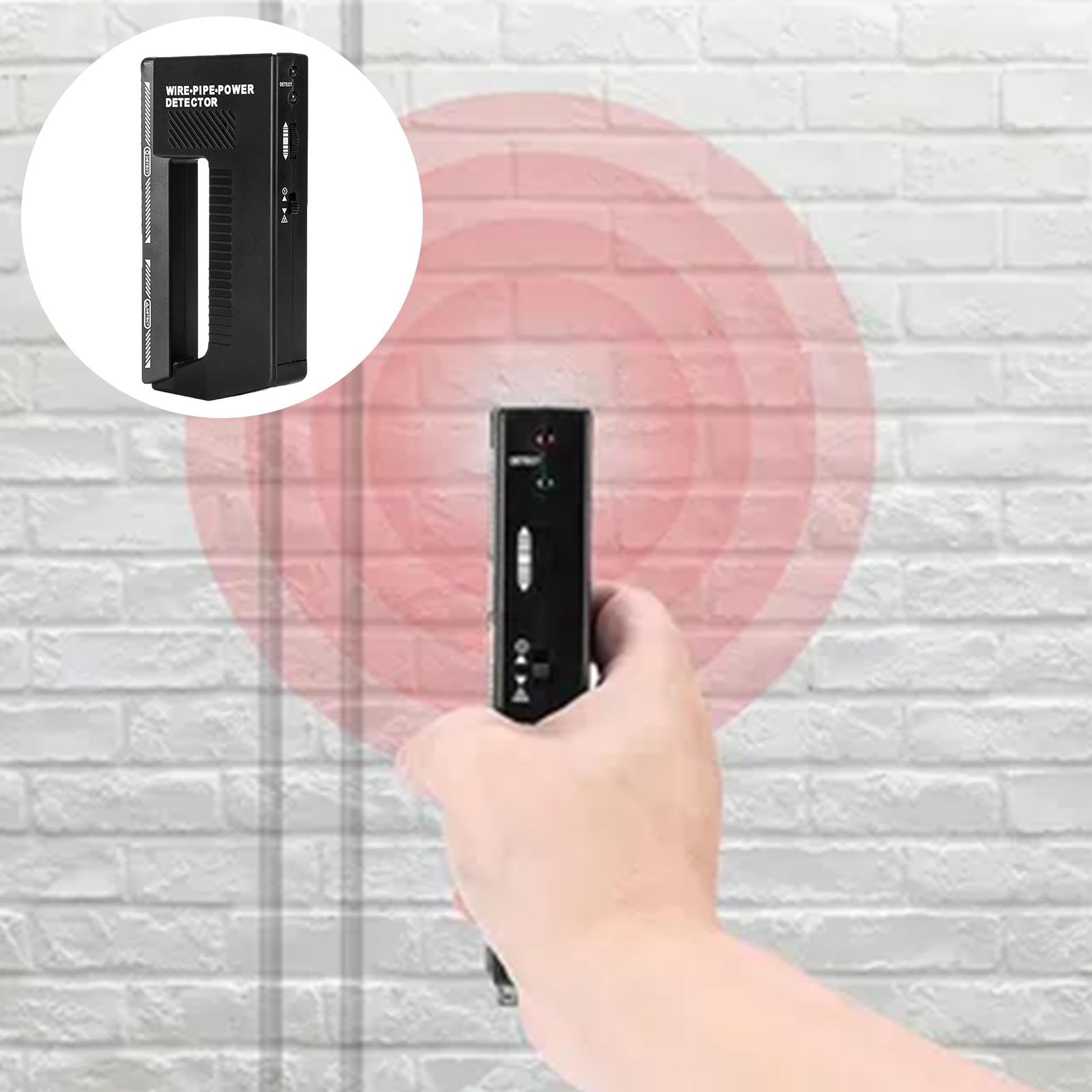Metal detector per scanner a parete per tubi, metal detector per tubi metallici, Localizzatore di cavi elettrici regolabile ad alta sensibilità nel muro, Allarmi sonori e visivi, scanner da parete mul