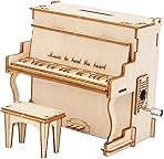 Comprar mivceklw 3D Wooden Puzzle Kit de música, caja modelo, hecho a mano cerebro teaser Activity Lase-Cut Craft Assembly Set Decorative Mechanical Design Gift for Adults, adolescentes, niños, niñas, Home
