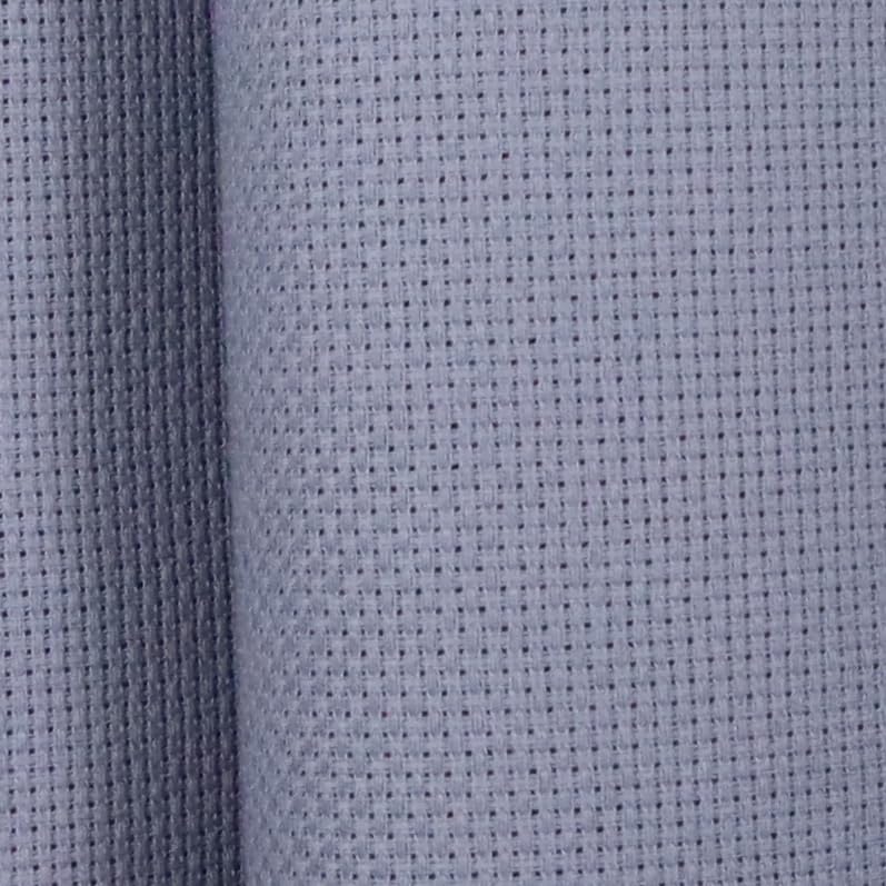 Image of KCS 16CT Counted Cotton Cross Stitch Aida Cloth Fabric (Light Steel Grey, 59 inch x 1 Yard)