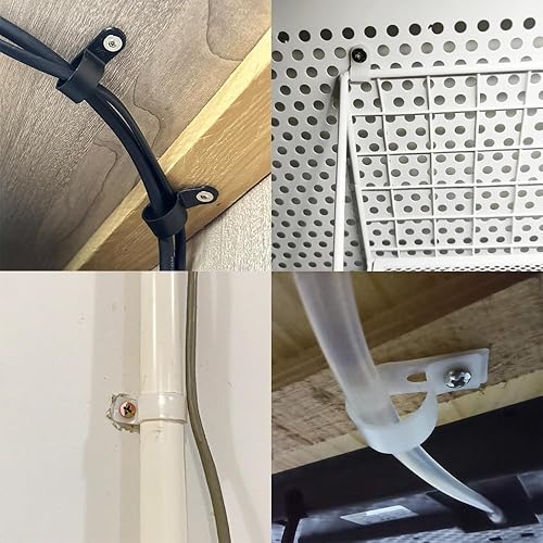 Miniatura 6 de Abrazadera de cable tipo R, 210 abrazaderas de cable tipo R de 14 pulgadas, 516 pulgadas, 38 pulgadas, 12 pulgadas, 58 pulgadas, 34 pulgadas, clips
