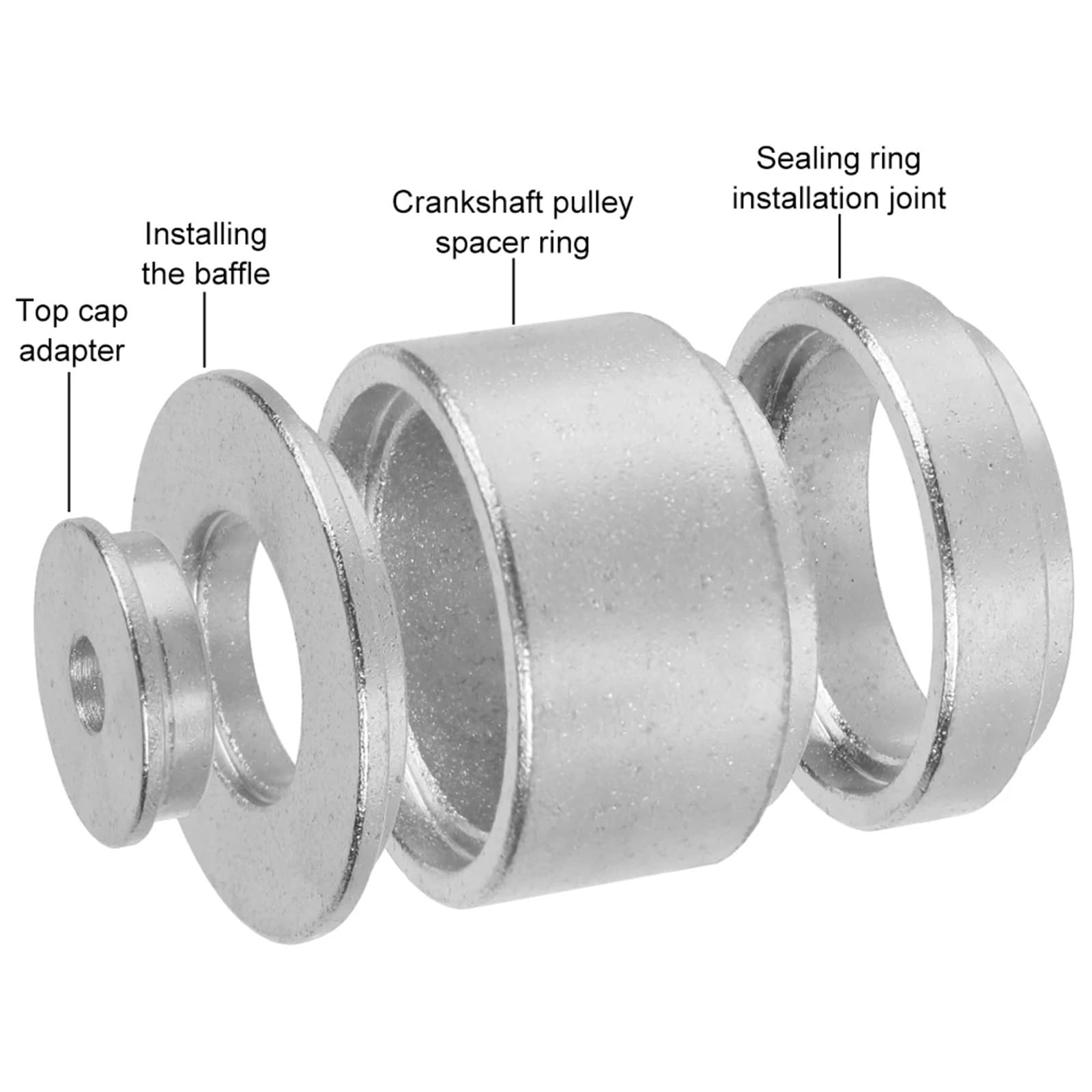 Kunststof Hevelgereedschap Uniwersalny ściągacz do wału korbowego, wałka rozrządu, wałka rozrządu, 22 szt., 28-64 mm set Auto Demontage Gereedschap