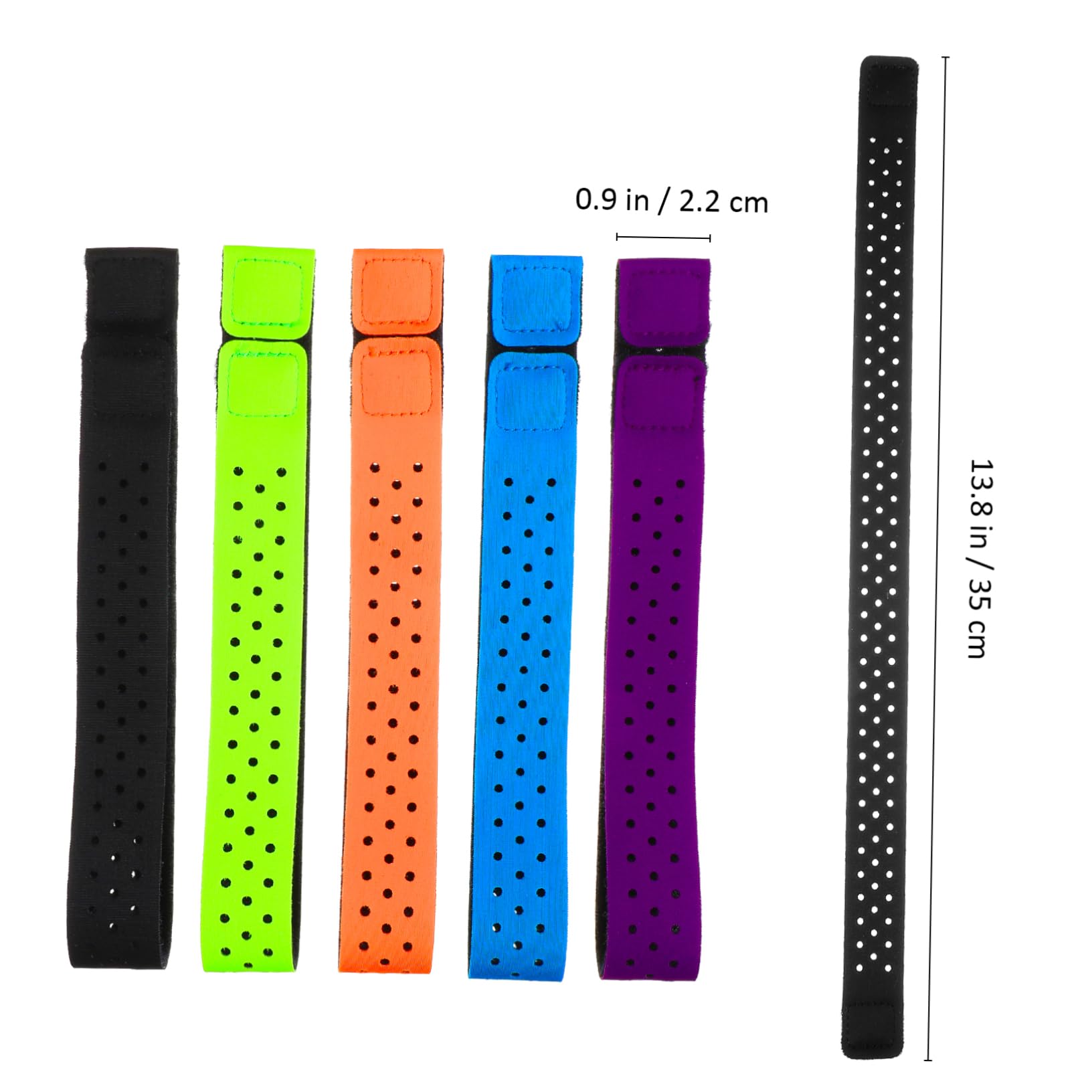 Happyyami 5 Pack Monitor Armband Coros Compatible Soft Elastic Adjustable for Sports Fitness