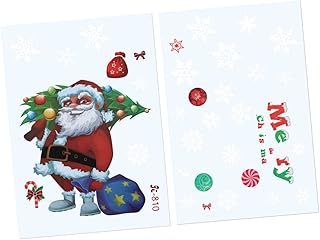 PRETYZOOM Decalques Para Janelas De Inverno Decoração De Casa De Inverno Adesivos Para Janelas De Natal Decoração Para Janelas De Natal Adesivos Para Janelas De Ano Adesivos Para