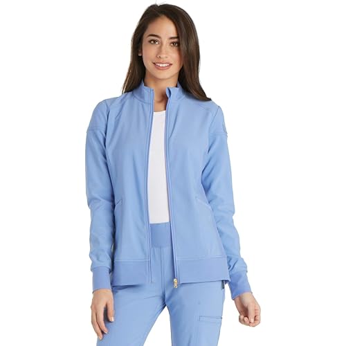 Cherokee Scrub Jackets For Woman with Zip Front, 360° Stretch Fabric - CK303