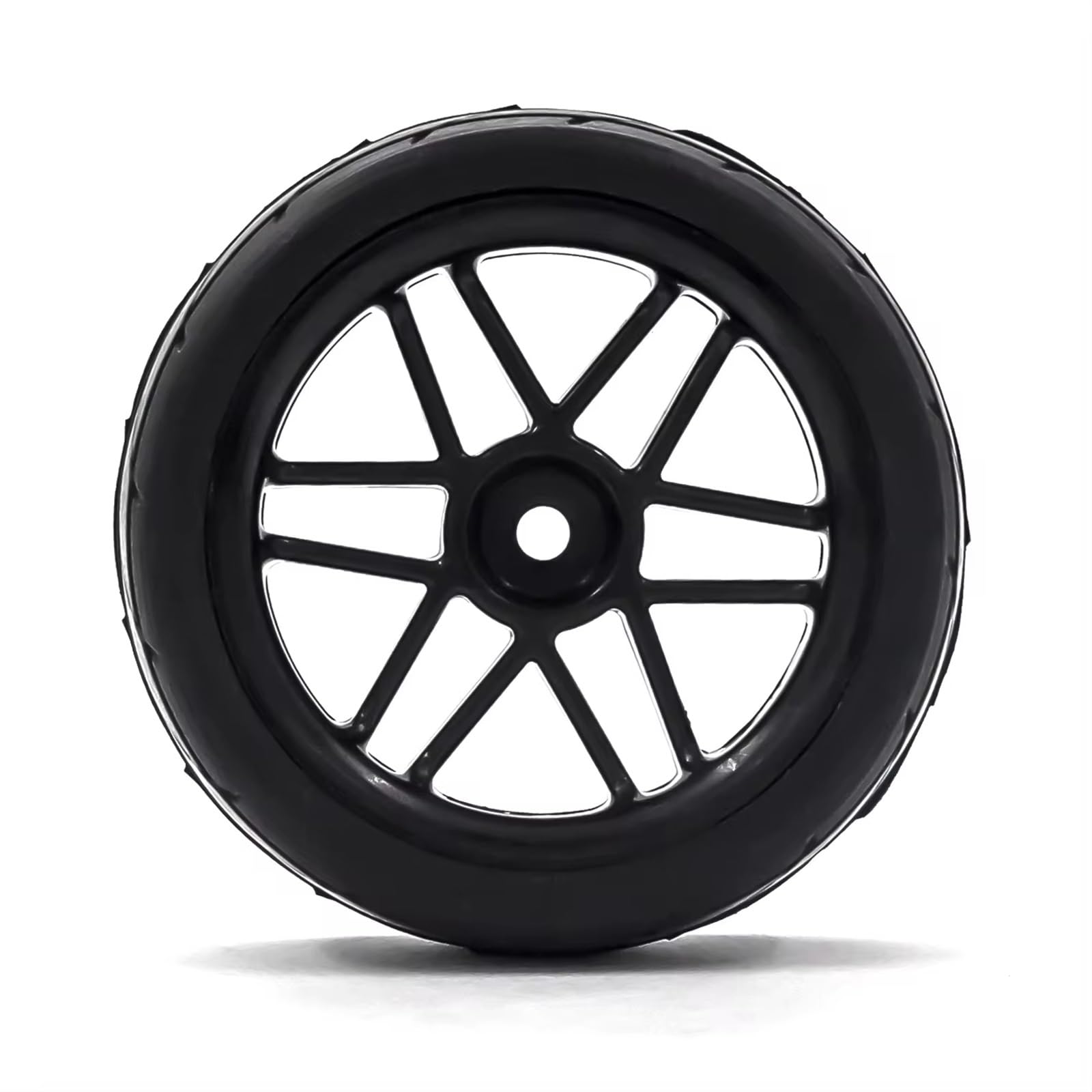 Ruedas Y Neumáticos Compatible con HSP para Tamiya para TT02 para Sakura para Kyosho 4pcs Plástico Duro 1/10 RC On-Road Ruedas Y Neumáticos Sólidos 12mm Hex RC Drift Rally Car