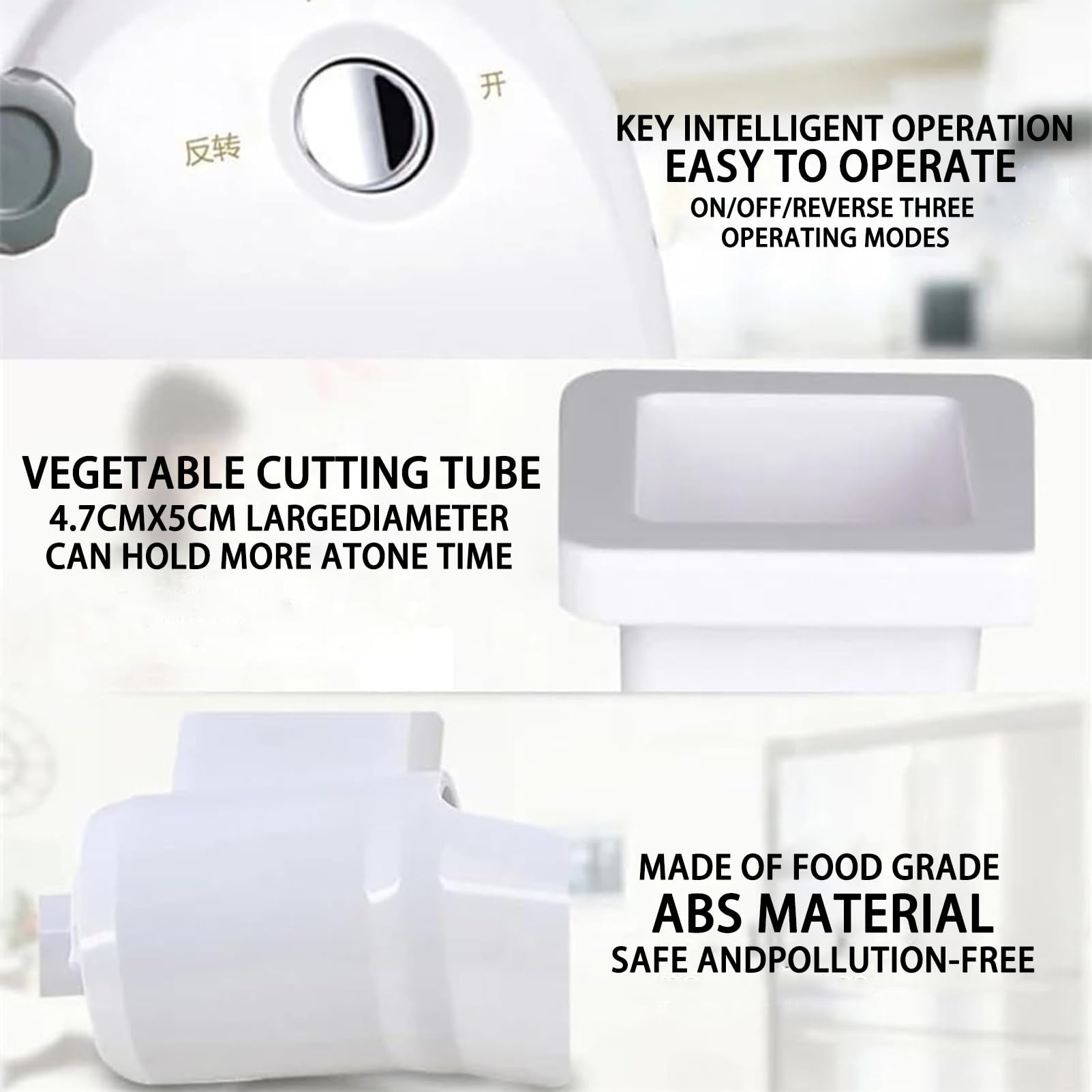 Grattugia elettrica per formaggio, 300 W, con 3 lame a tamburo per grattugiare senza sforzo, preparazione rapida di verdure e insalate, versatile elettrodomestico da cucina