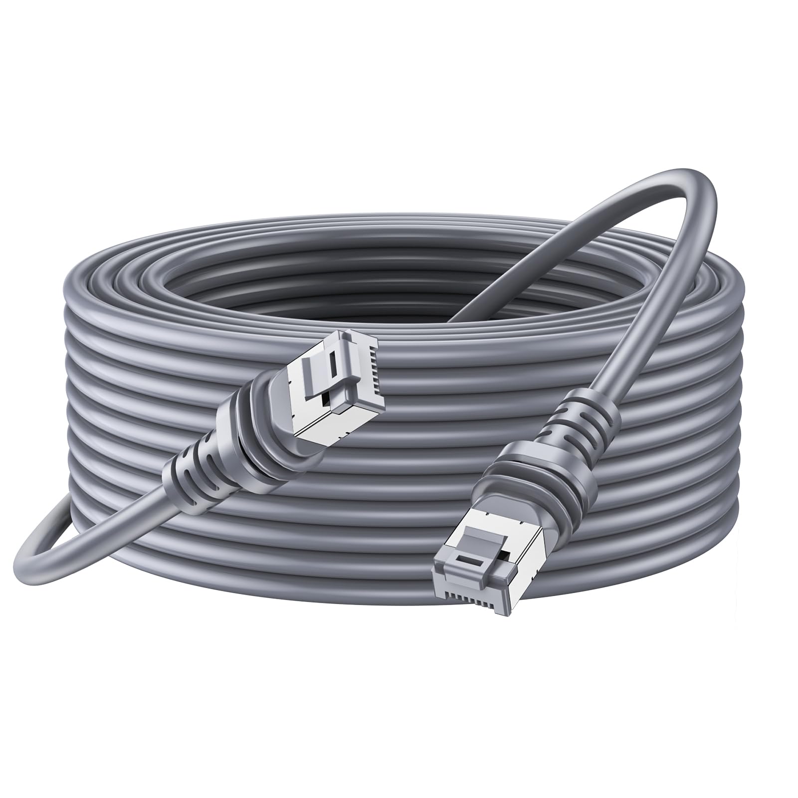 Câble Ethernet Starlink 15m, Câble d'extension étanche, Compatible avec Starlink Gen 3/Standard/Mini, Accessoire pour Extérieur, Camping-car, Bateau, Maison