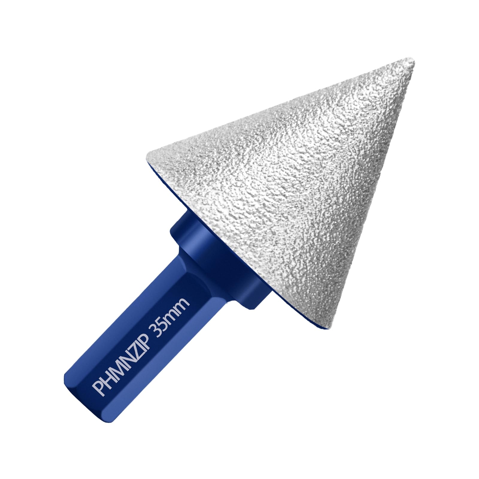 Fraise à Chanfrein Biseautés Diamantés de 35 mm à Tige Hexagonale Fraisage au Diamant Bit de Chanfrein pour Carrelage Marbre Céramique Granit Finition Nettoyage Agrandissement des Trous Existants